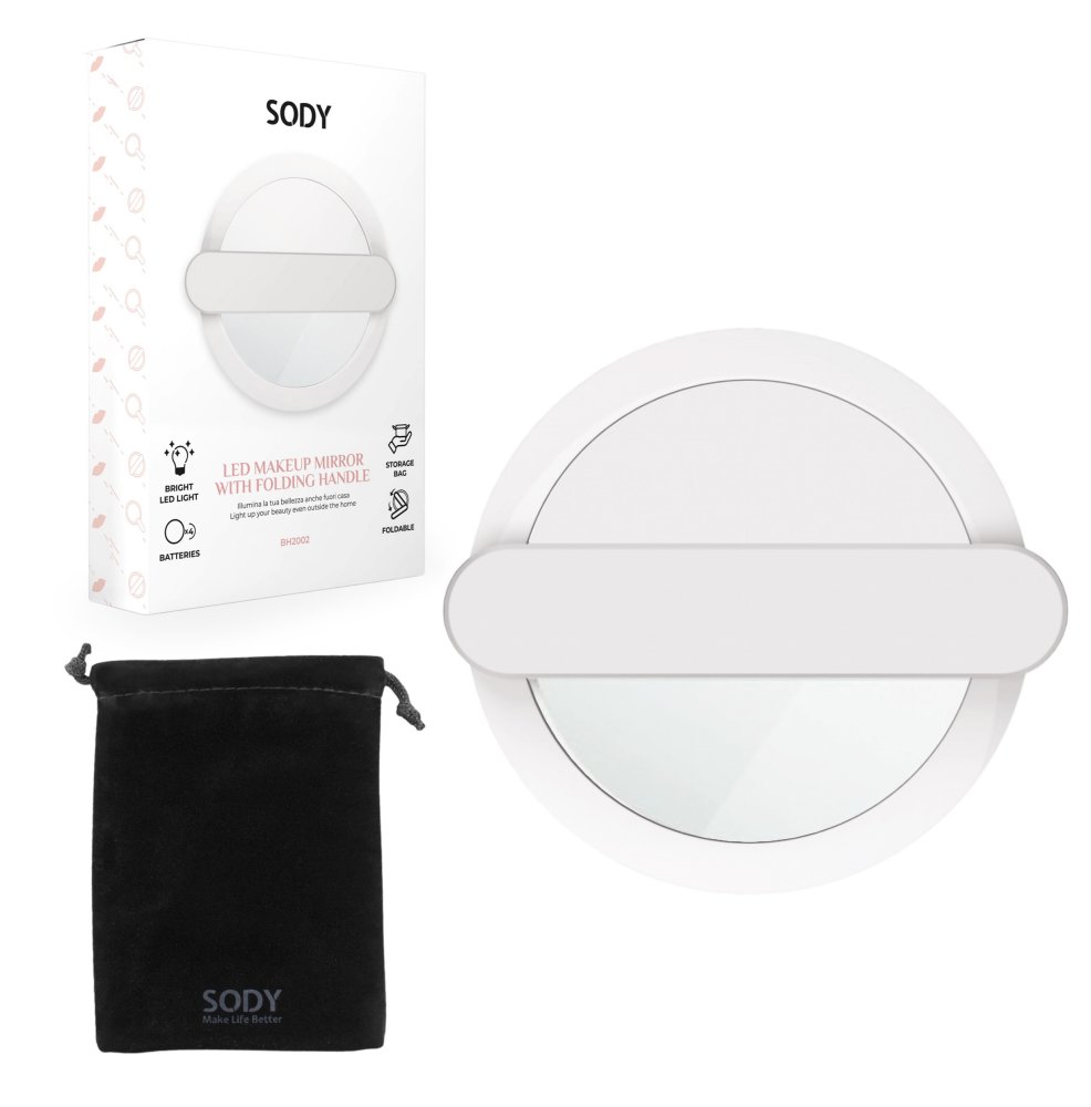 SODY BH2002 Miroir de voyage à leds