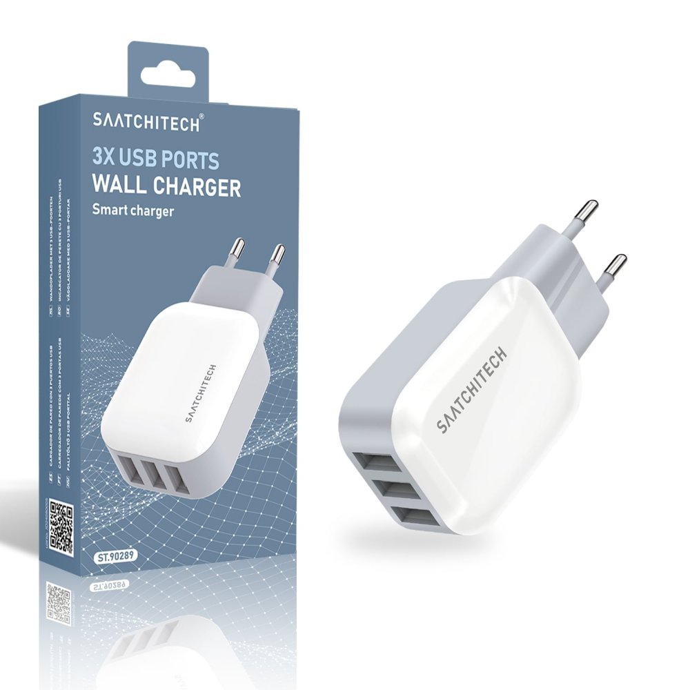 CHARGEUR MURAL INTELLIGENT AVEC 3 USB