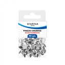 [559660 ZEN12] Lot de 50 épingles argentées pour bureau