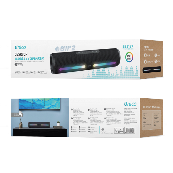 12W LED Bluetooth speaker, large soundbar