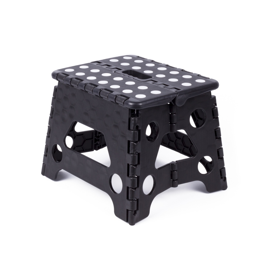 Tabouret Pliant noir blanc petit 80 kg