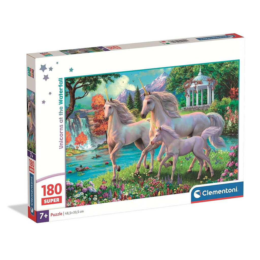 Unicorn Waterfall Puzzle 180 pieces Clementoni