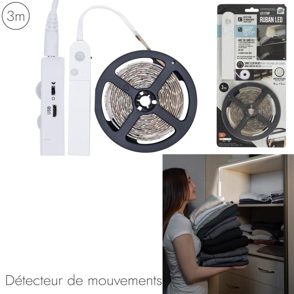 3m LED strip motion detector