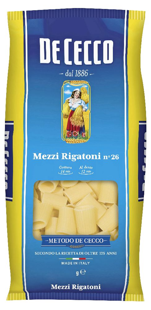 De Cecco Mezzi Rigatoni 500g