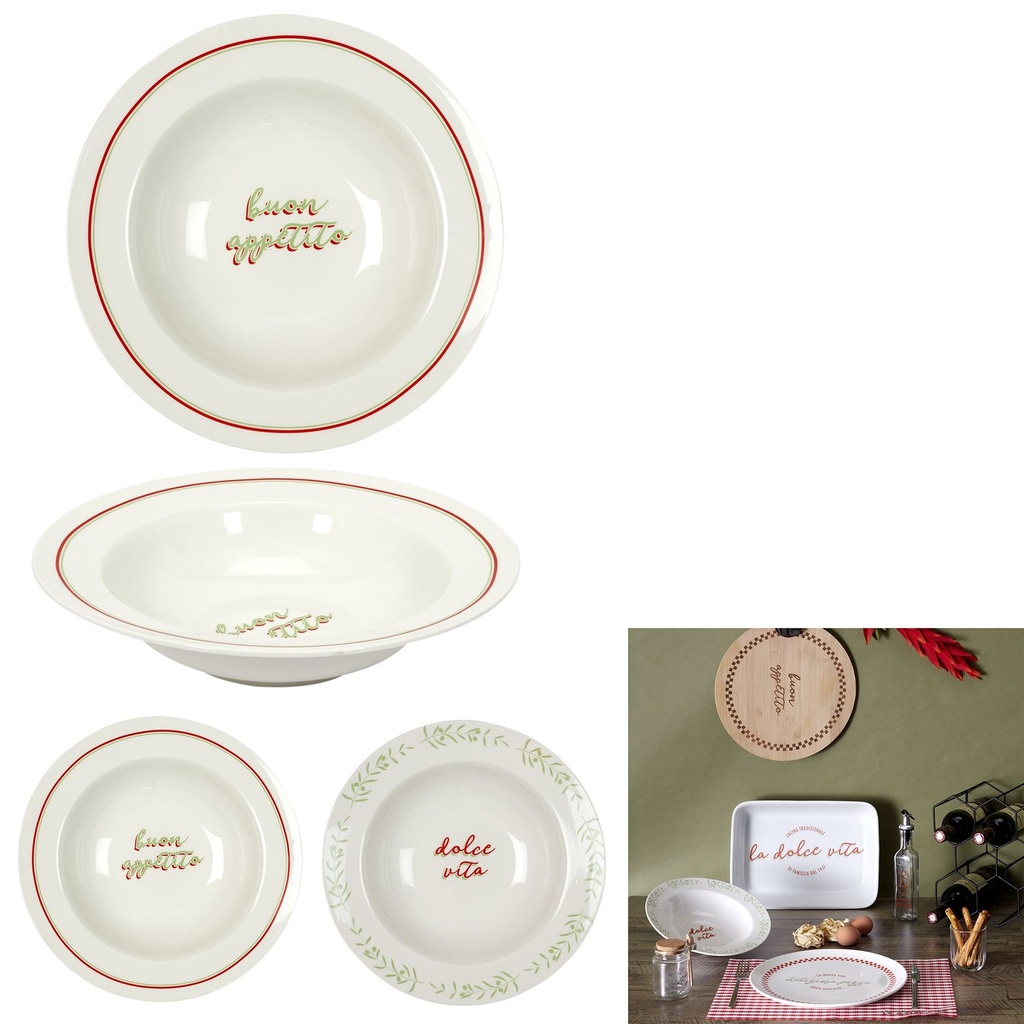 Assiette pate Italie d27cm