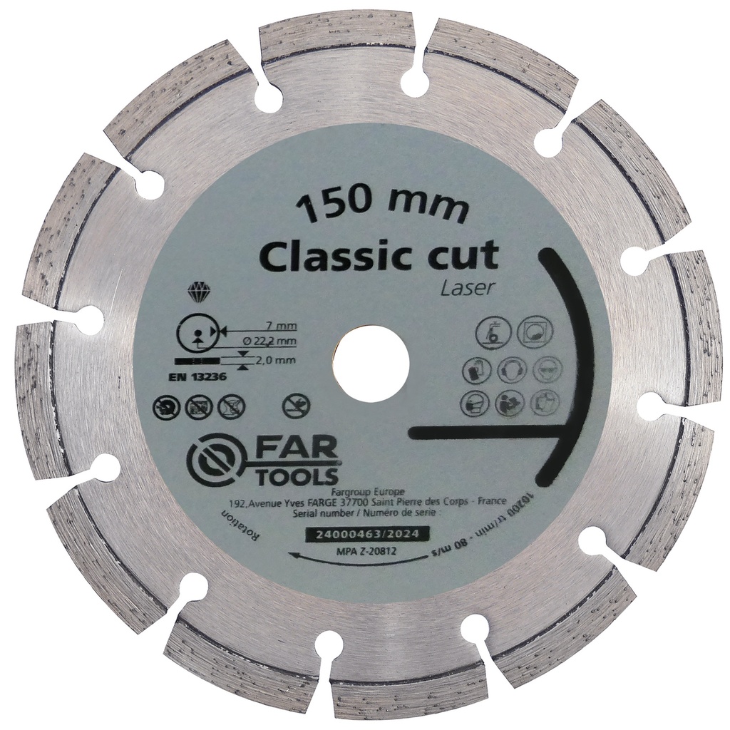 Disque diamant Classic cut laser