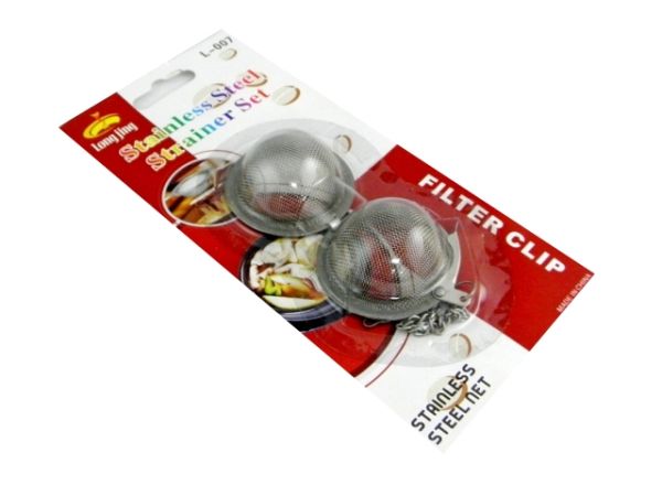 Steel ball tea infuser with chain