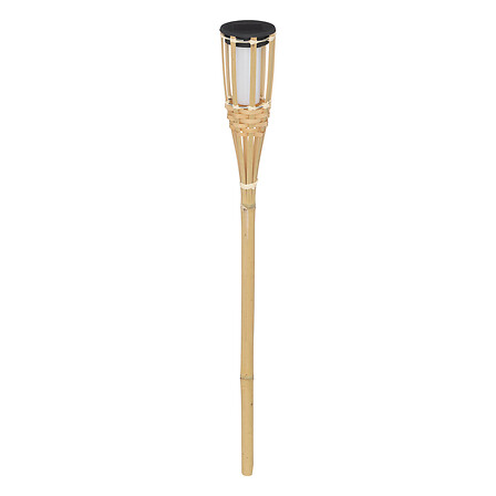 Torche solaire extérieur bambou maceo naturel h70,