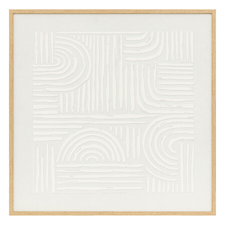 deco mural 3d kaya 60x60, blanc