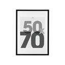 [121161A ZEN16] Cadre photo noir Eva 50x70 