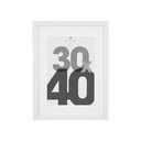 [121158B ZEN16] Cadre photo blanc Eva 30x40