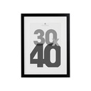 [121158A ZEN16] Cadre photo noir Eva 30x40 