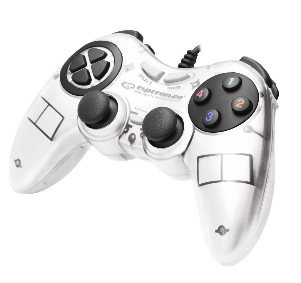 White usb fighter pc gamepad