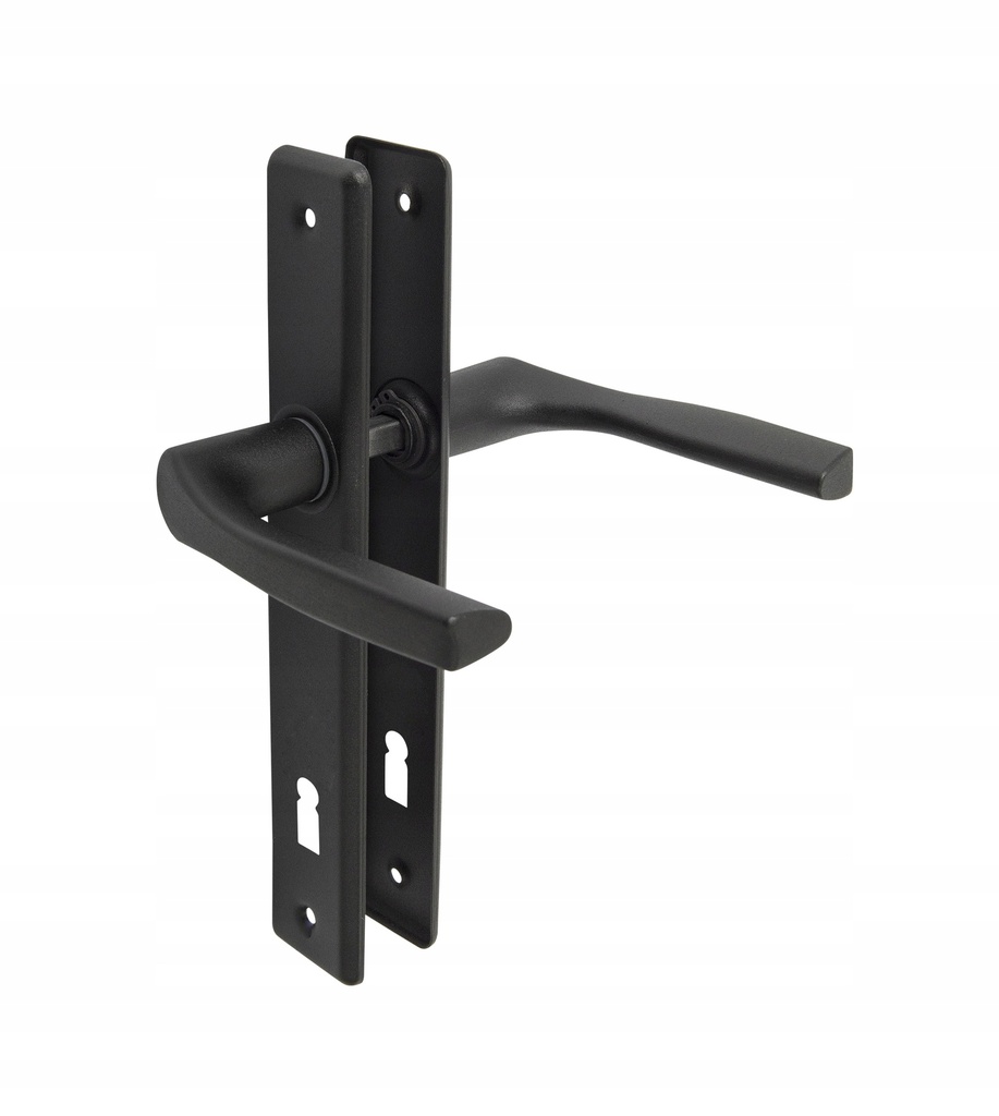 Poignée de porte pour portes 72, clé, noire, adgo
