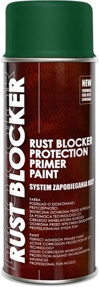 Anti-rust paint spray RUST BLOCKER Green 6005 400ml