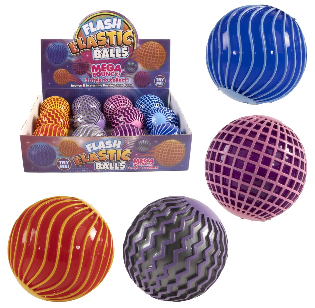 Balle rebondissante 6 cm avec lumiere, couleurs 4 