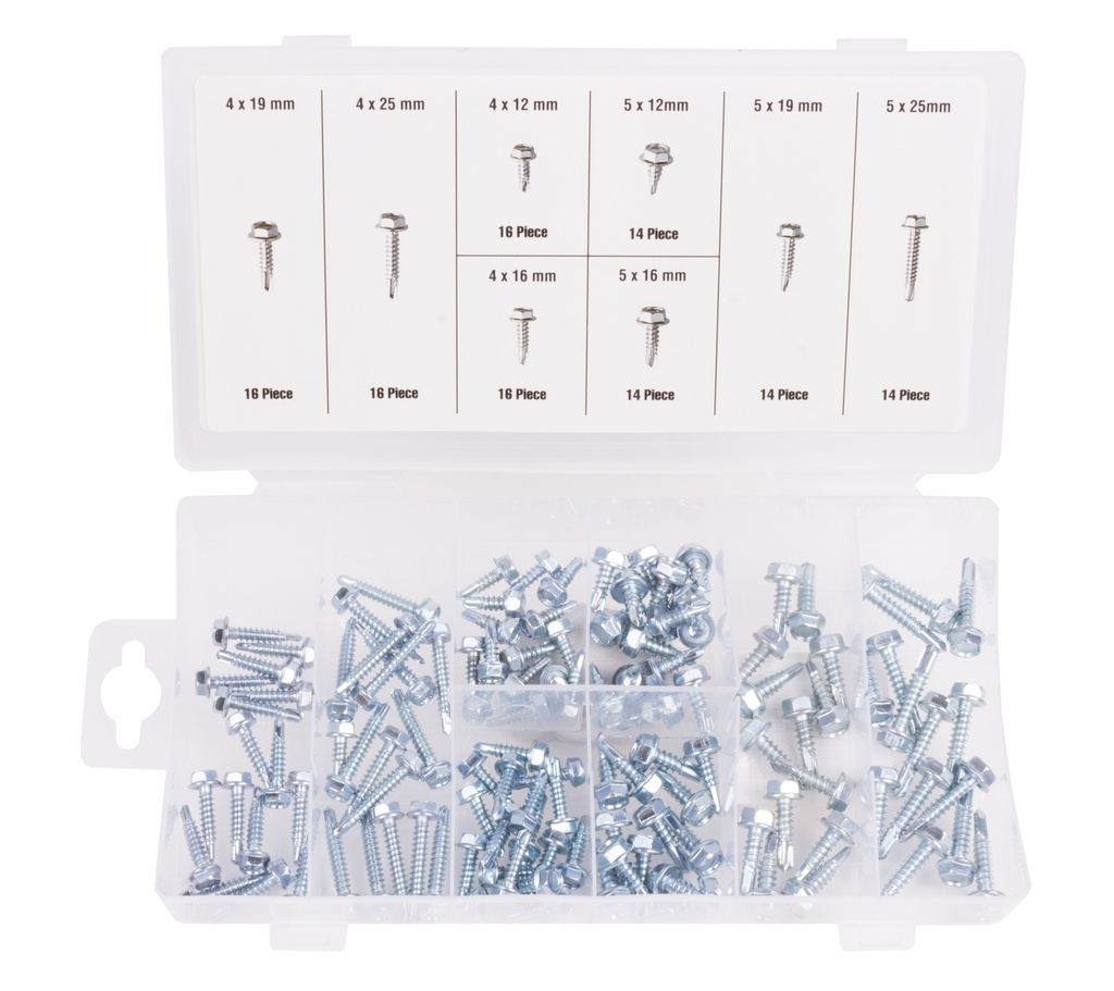 Selection de vis autotaraudeuses 120 pc