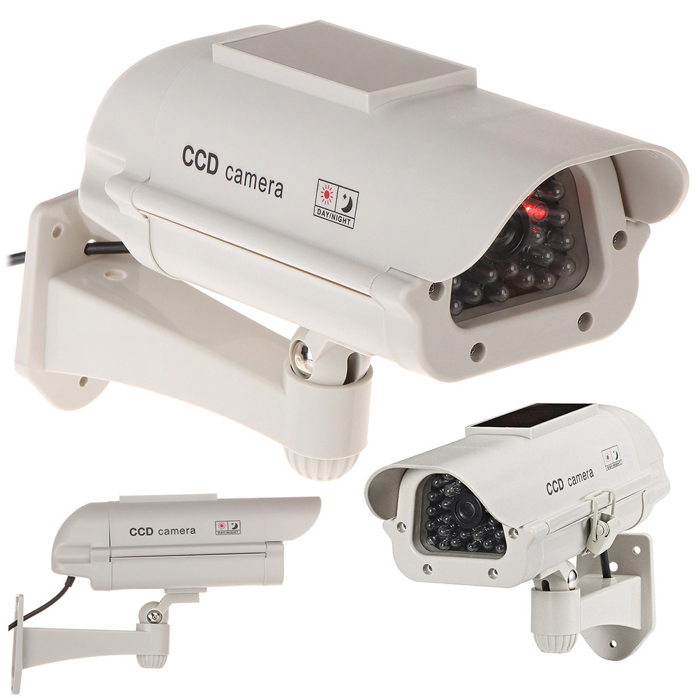 Camera solaire factice, caméra LED clignotante