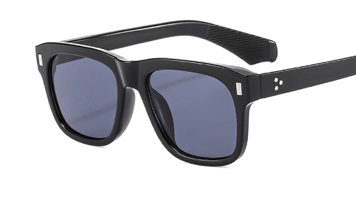 (A3683) Black acetate sunglasses. Cat. 3. Strong sunlight. CE