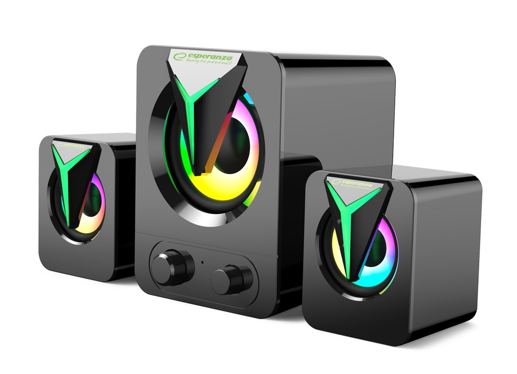 USB 2.1 LED Rainbow Soprano Speakers