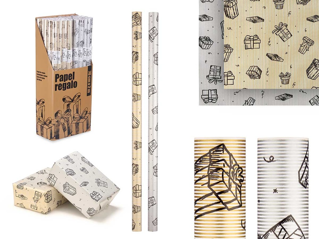 Papier cadeau 70x200 cadeaux