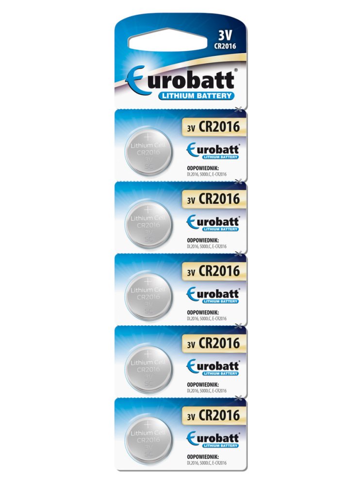 Pile Lithium CR2016 - Piles BP5 Eurobatt