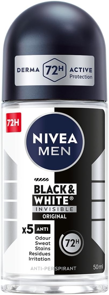 Deodorant roller nivea men black and white