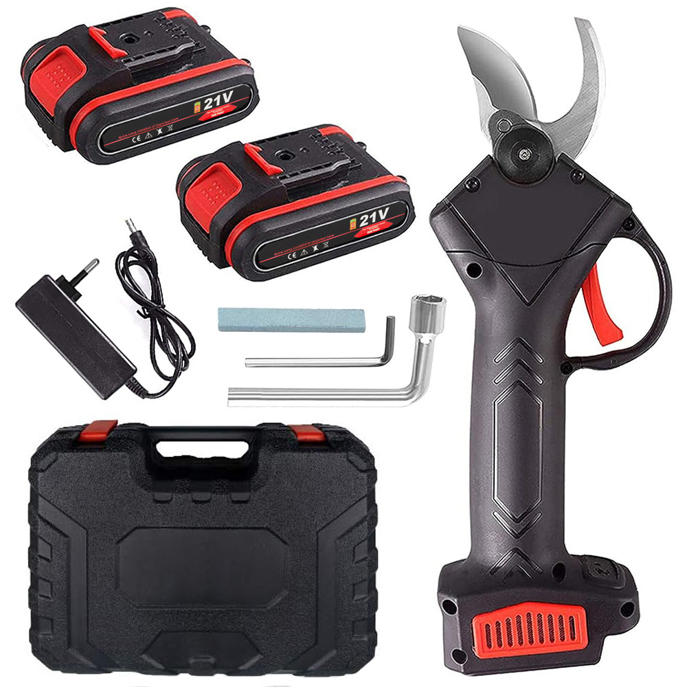 Cordless electric pruning shears 2 x battery