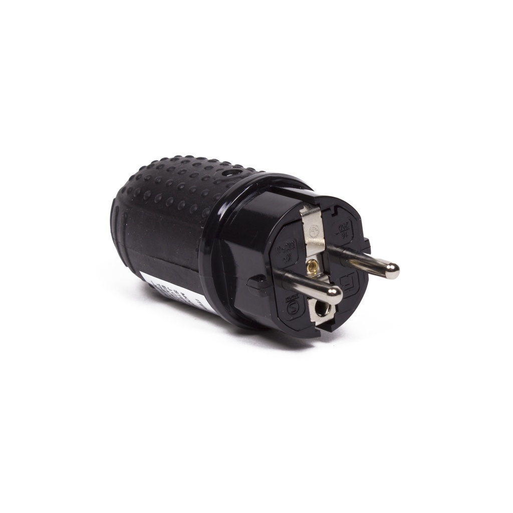 Rubber socket with grounding IP44
