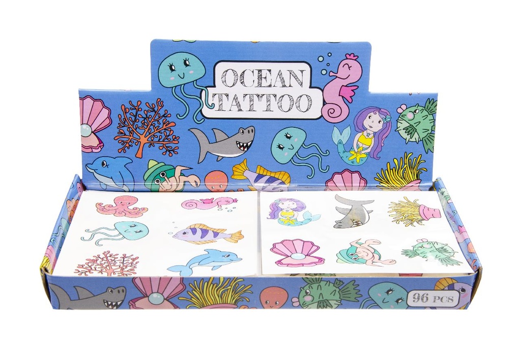 Aquatic animal tattoo (3pcs)
