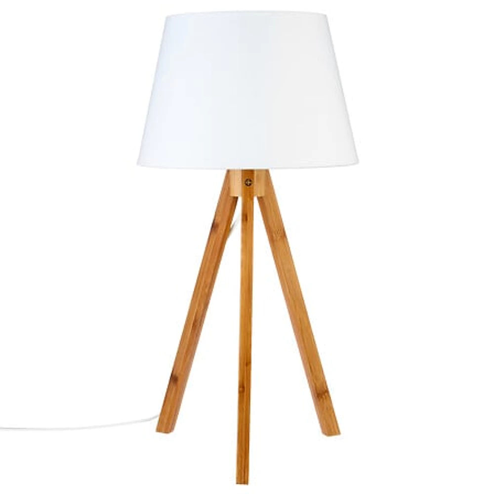 Bahi tripod lamps – H55.5 cm – Blanc