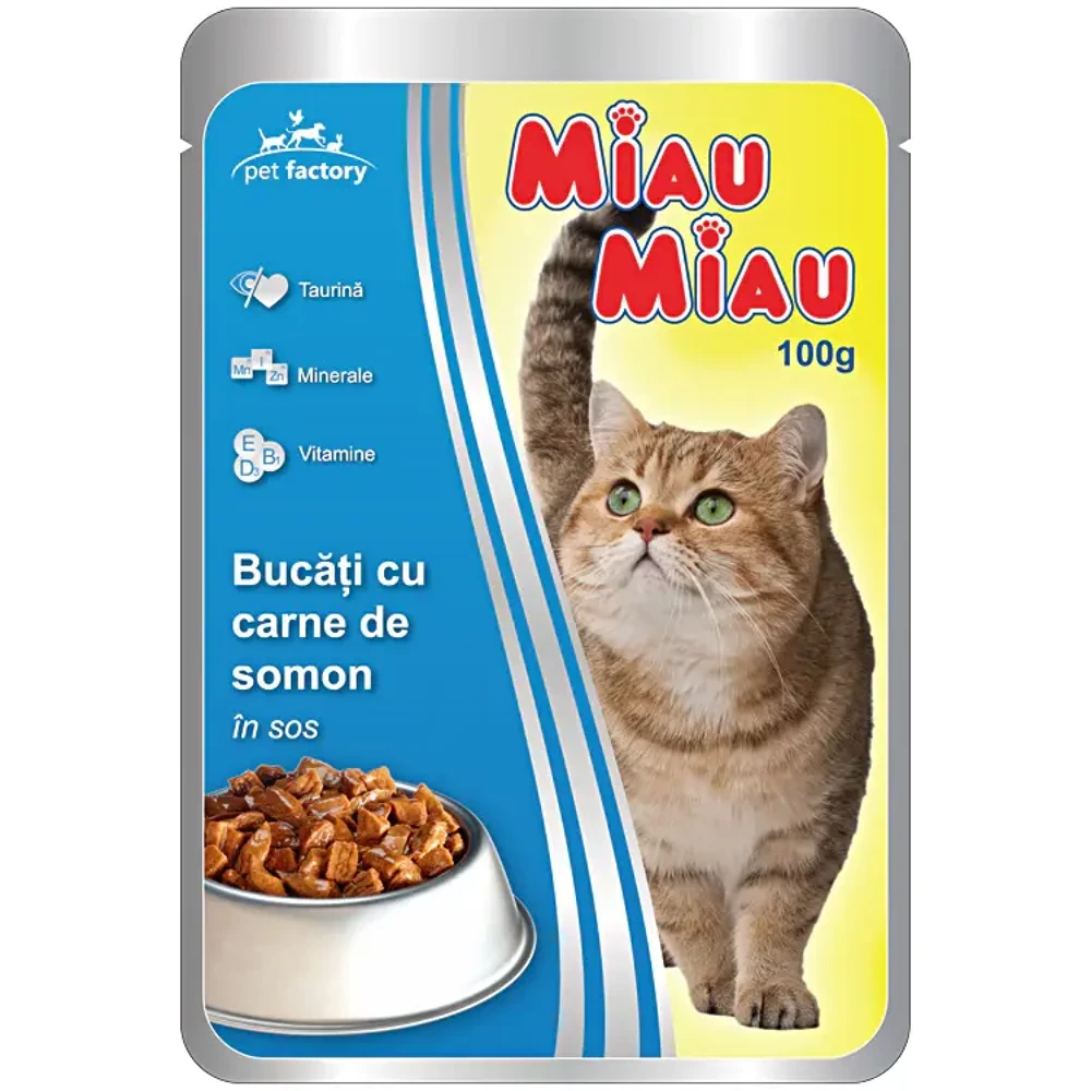 Miau Miau Wet Cat Food 100g – Salmon
