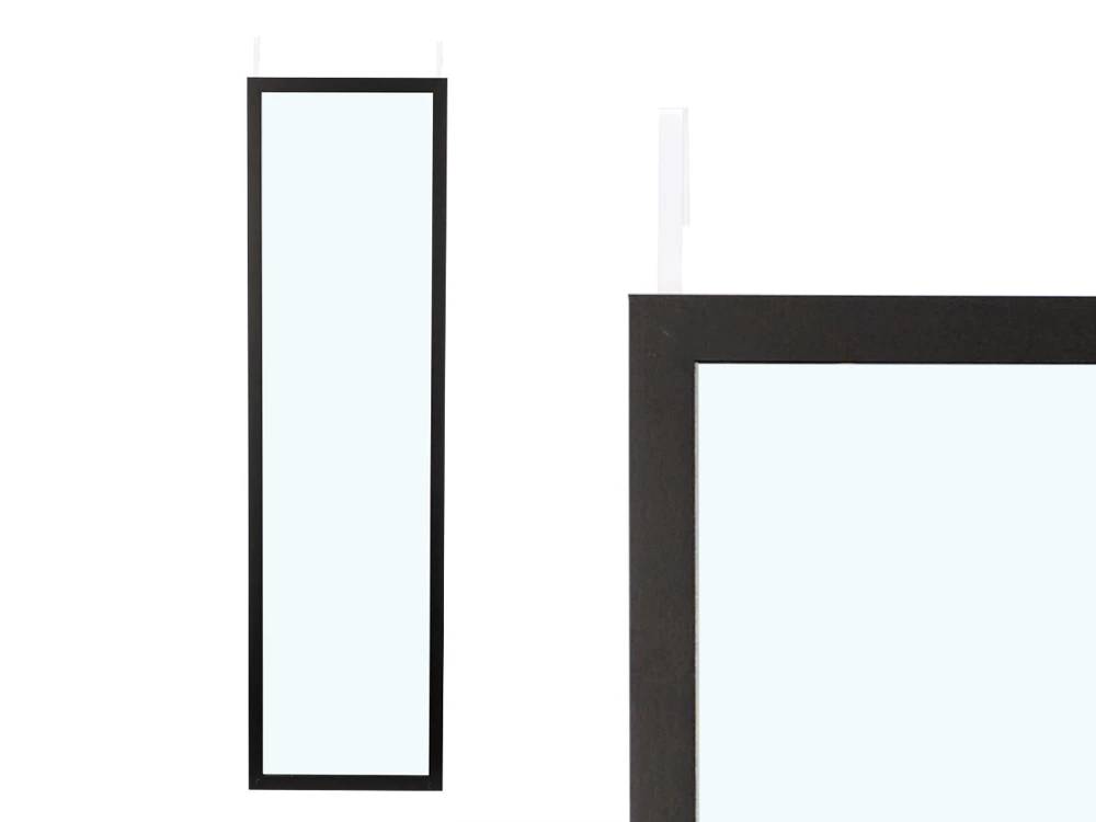 Porte-miroir noir 30x120 cm