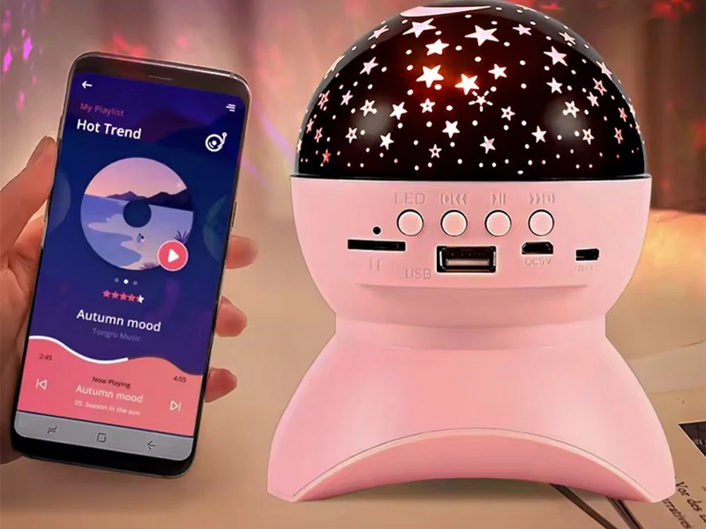 Star projector LED night light starry sky