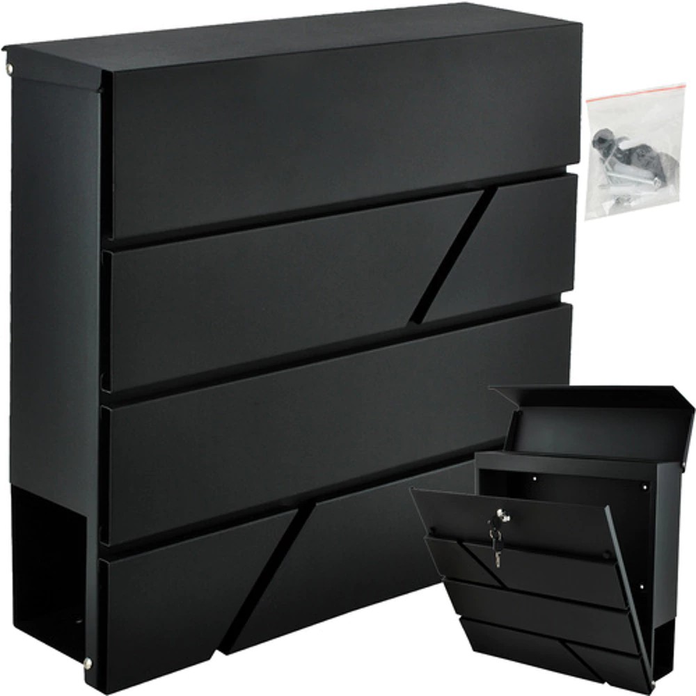Large mailbox – exterior metal door