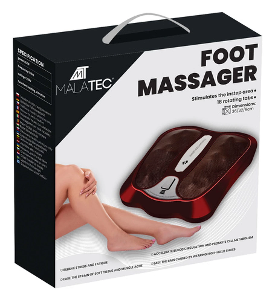 Masseur de pieds électrique avec fonction chaleur