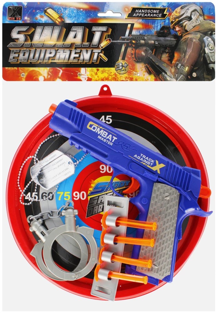 Set police avec accessoires et bouclier 27x36 cm 