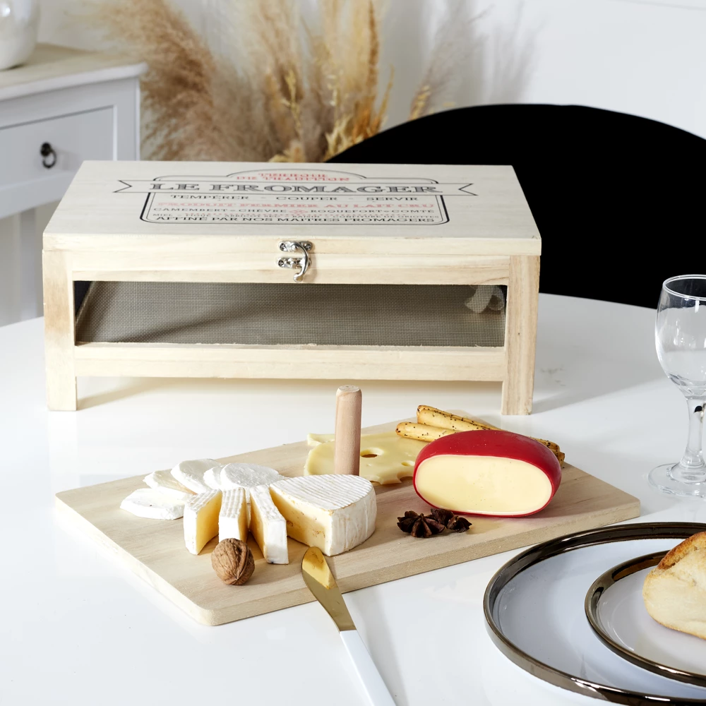 Le Fromager avec plateau de service en bois