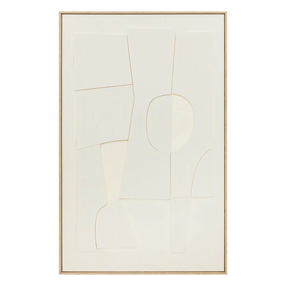 3D wall decoration Yelena 116x75 cm – warm white