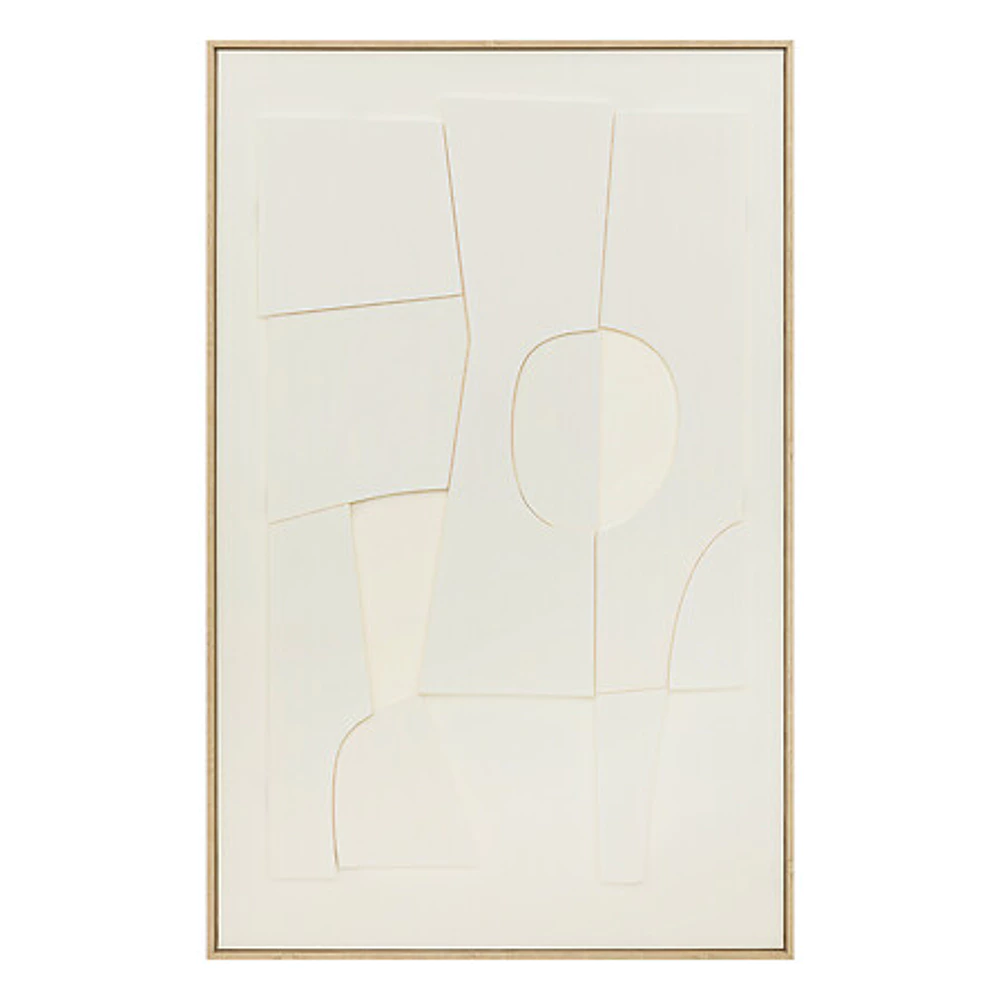 3D wall decoration Yelena 116x75 cm – warm white