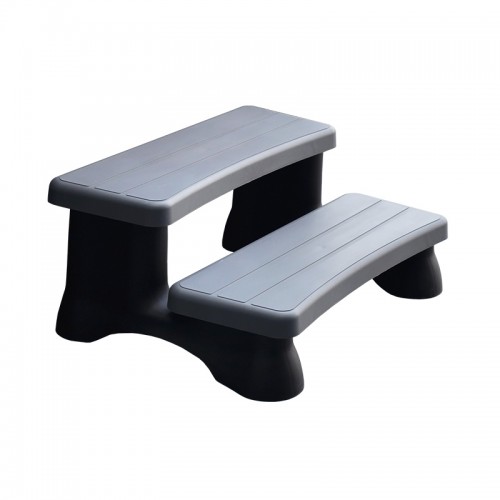 Grey plastic step stool - D.03.0451