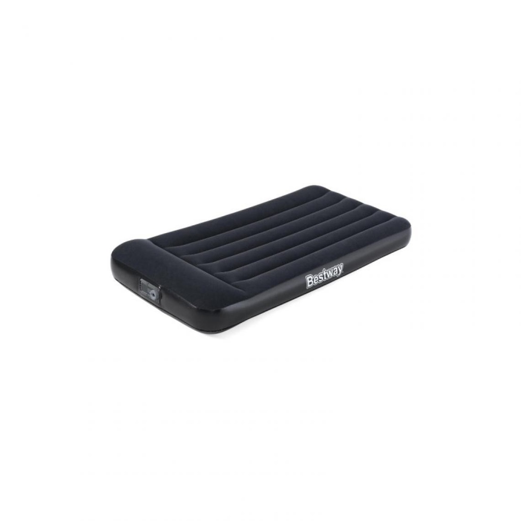 Inflatable mattress - 1 place - 188 x 99 x 30 cm - with integrated electric pump - 67556