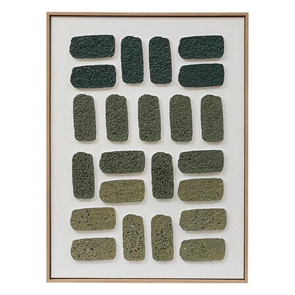 Toile 3D verte Aladji 60x80 cm – vert