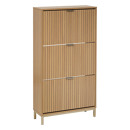 Tasso 3-drawer 18-pair shoe rack – beige