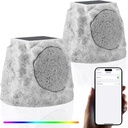 [GGII] Speakers Rocher resistant à l'eau (2pcs) RGB Solaire