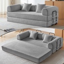 [Gris claire] Canape Convertible 