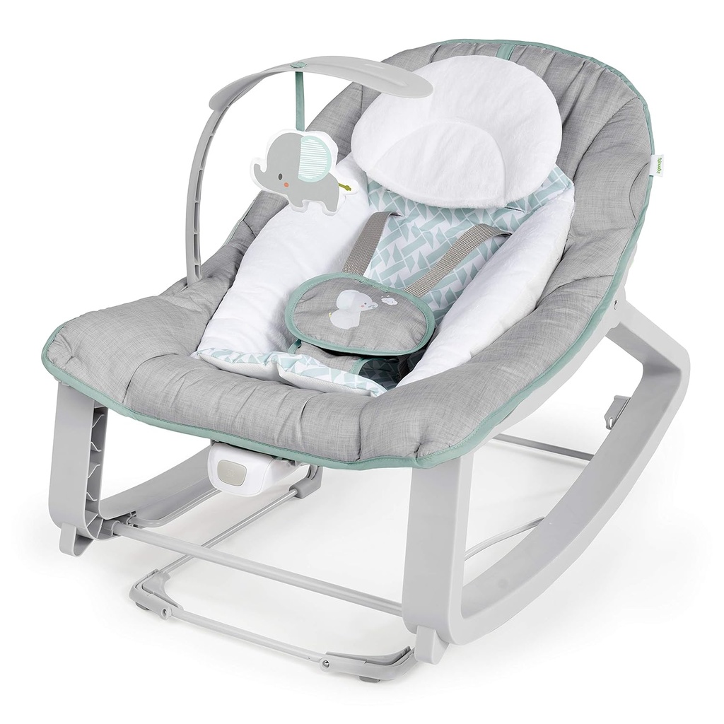 Ingenuity 3-in-1 evolving baby bouncer – Vibrations, play arch – 0-30 months