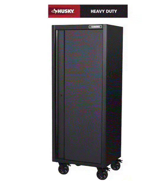 [H27LOCKER4] HUSKY Armoire à outils a roulettes-4 etageres- 70LR*58PR*187HT