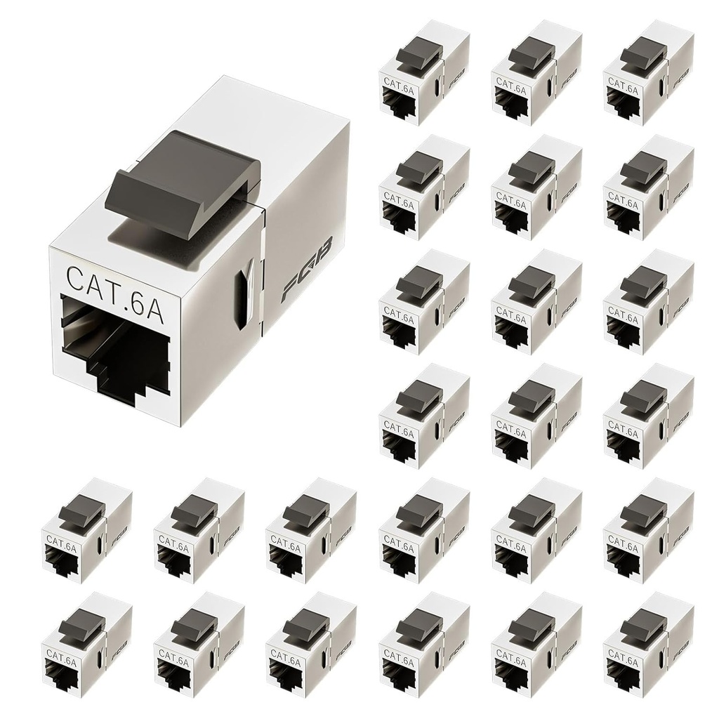 FGB Cat.6A Shielded Ethernet Keystone Coupler (1pcs)