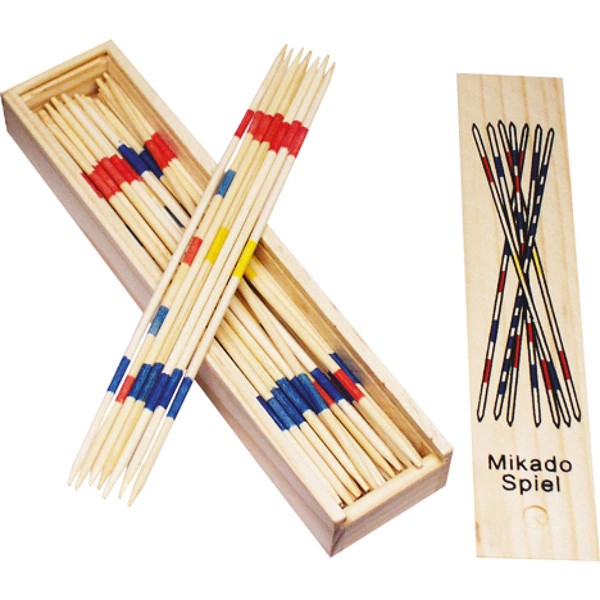Jeu Mikado dans boîte en bois 